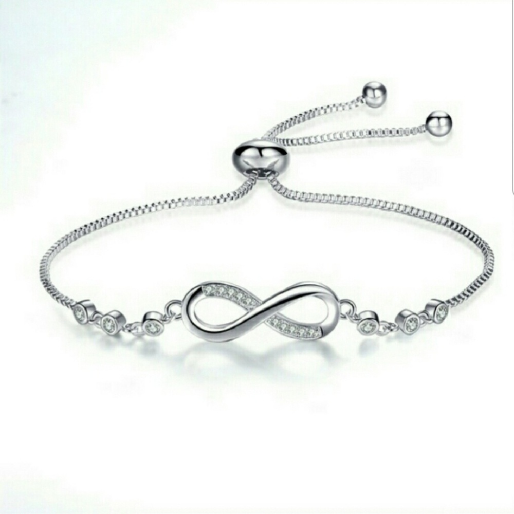 Sterling Silver Infinity Bracelet - Picture 3 of 3